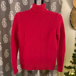 J. Crew Fuscia Turtleneck Sweater